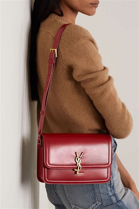 ysl shoulder bag red|saint laurent solferino bag.